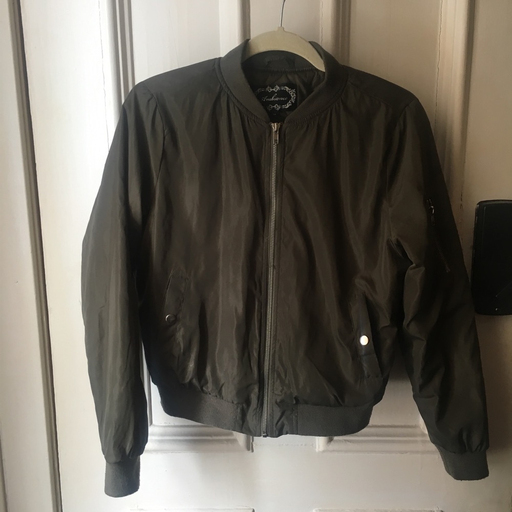 Olive Green Bomber Jacket